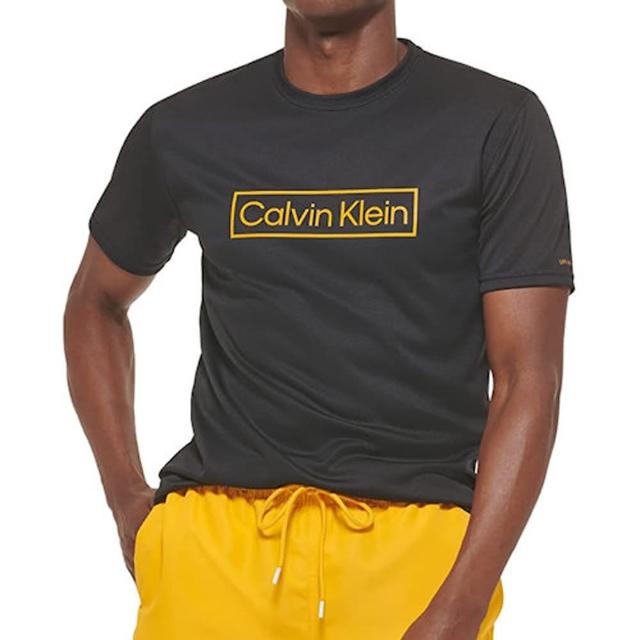 【Calvin Klein 凱文克萊】2023男時尚輕量速乾槍灰色寬鬆版短袖T恤-網(預購)