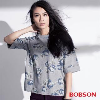 【BOBSON】女款印花寬版上衣(35082-01)