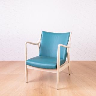 【AS雅司設計】北歐全實木休閒椅