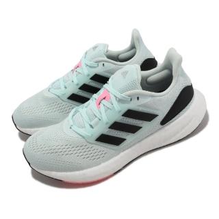 【adidas 愛迪達】慢跑鞋 Pureboost 22 W 女鞋 藍 黑 緩震 運動鞋 路跑 愛迪達(HQ1459)