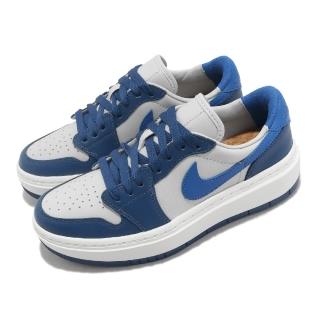【NIKE 耐吉】休閒鞋 Wmns Air Jordan 1 Elevate Low 女鞋 白 藍 厚底 增高 AJ1(DH7004-400)