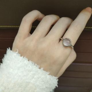 【Le Bonheur】粉水晶戒指 開口可調節(情人節 生日禮物 七夕禮物 送女友 送閨蜜)