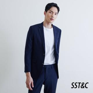 【SST&C 超值限定_CM】藏青條紋修身西裝外套0112009003