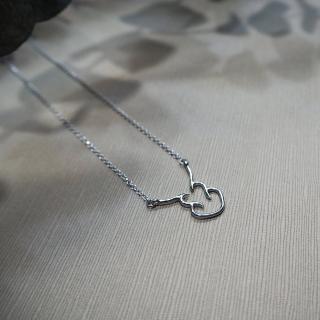 【mittag】twin hearts necklace_雙心石滬項鍊(澎湖 七美 台灣風景 紀念品 愛心 心心相印)