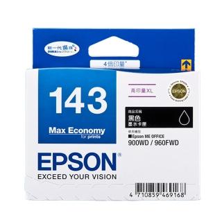 【EPSON】NO.143 原廠黑色墨水匣(T143150)