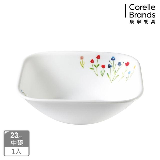【CORELLE 康寧餐具】春漾花朵方形23oz湯碗(2323)