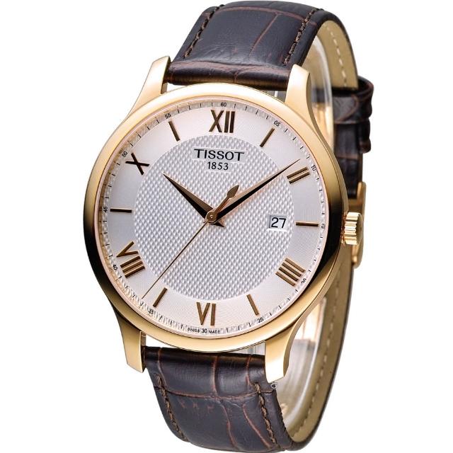 【TISSOT天梭 官方授權】Tradition系列 懷舊古典時尚腕錶(T0636103603800)