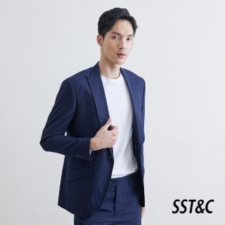 【SST&C 出清３５折】銀蔥條紋修身西裝外套0111905001