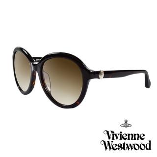 【Vivienne Westwood 英國 太陽眼鏡】立體龐克多邊形土星款(AN84302_黑)
