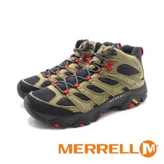 【MERRELL】男 MOAB 3 MID GORE-TEX防水登山中筒鞋 男鞋(綠紅)