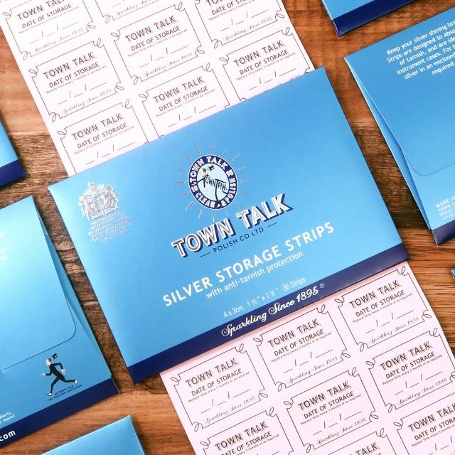 【TOWN TALK】有效遏止純銀變色 銀器抗氧化保存片(英國Town talk 皇室認證 銀飾收納保存專用-2件組)