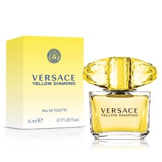 【Versace凡賽斯】組合-香愛黃鑽女性淡香水小香5ml(專櫃公司貨)