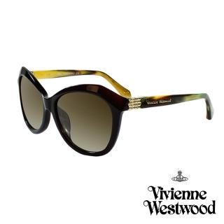 【Vivienne Westwood 英國 太陽眼鏡】不規則幾何造型太陽眼鏡(VW88604_渲染綠)
