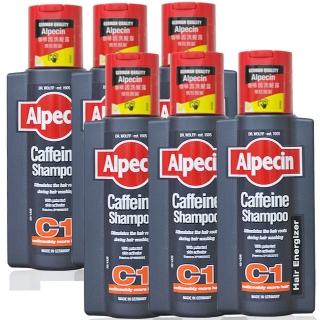 【Alpecin】咖啡因洗髮露C1-250mlx6入組(平輸商品)