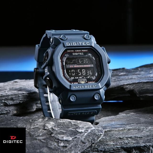 【DIGITEC】數碼科技 DG-5012T 休閒運動多功能防水LED背光 電子錶