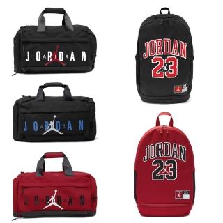 【NIKE 耐吉】包包 Jordan 男女款 手提 肩背 行李袋 後背包 大LOGO 喬丹 單一價(JD2323008GS-002)