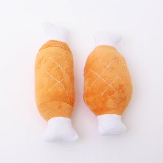 【OB 嚴選】寵物雞腿造型磨牙發聲玩具 《ZP0015》