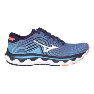 【MIZUNO 美津濃】WAVE HORIZON 6 男慢跑鞋-訓練 美津濃 藍寶藍銀橘(J1GC222622)