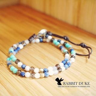 【RABBIT DUKE】個性多色彩珠珠纏繞式串珠手鍊