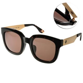 【Go-Getter】流行時尚方框款太陽眼鏡(棕-琥珀棕金#GS4010 C05)