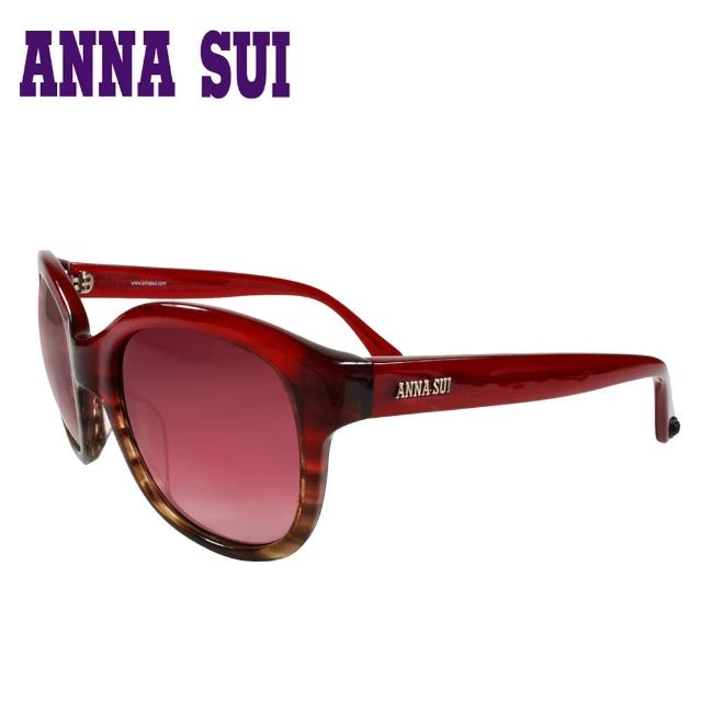 【Anna Sui】日本安娜蘇 經典造型款太陽眼鏡(紅色-AS823-204)