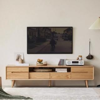 【橙家居·家具】聖羅莎系列2.0米B款實木電視櫃 SLS-A1081(售完採預購 電視櫃 置物櫃 收納櫃 客廳系列)