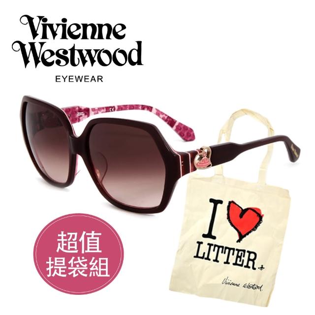 【Vivienne Westwood】英國精品時尚造型太陽眼鏡(VW78802-粉色)