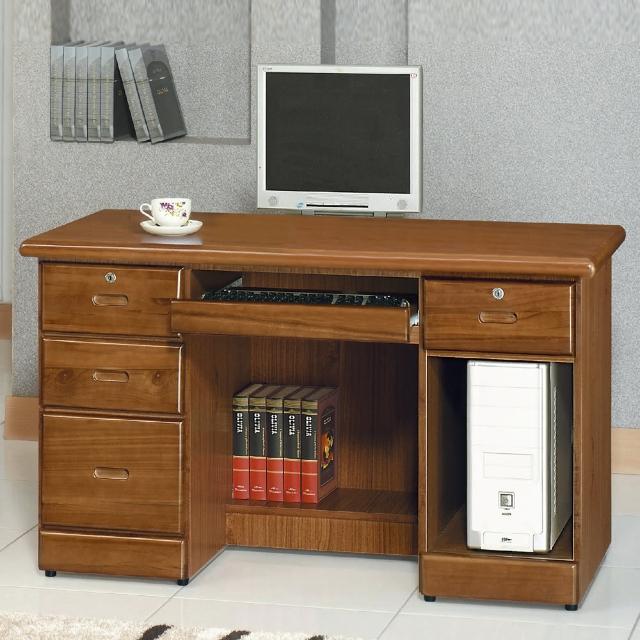 【時尚屋】樟木色4.2尺電腦桌5U6-212-42511(電腦桌 書房)