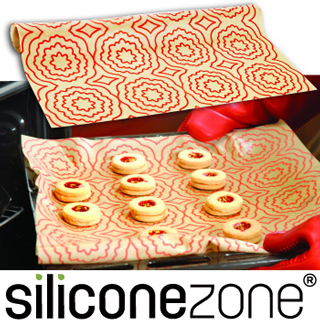【Siliconezone】施理康耐熱矽膠餅乾烤箱墊-亮橘色(BM-03930-BA)