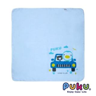 【PUKU藍色企鵝】紗布大浴巾-90*90cm(水色)