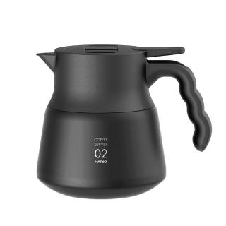 【HARIO】V60不鏽鋼保溫咖啡壺PLUS–黑色 600ml(VHSN-60-B)