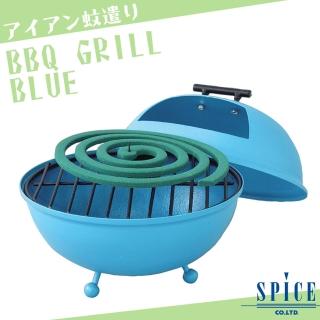 【日本 SPICE】日系 BBQ 藍色 造型蚊香座(/ 露營 登山 防蚊)