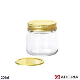 【ADERIA】日本進口多功能雙蓋密封玻璃瓶/果醬罐(200ml)