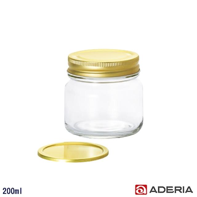 【ADERIA】日本進口多功能雙蓋密封玻璃瓶/果醬罐(200ml)