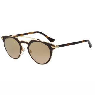 【Calvin Klein】-復古款太陽眼鏡(琥珀配金)