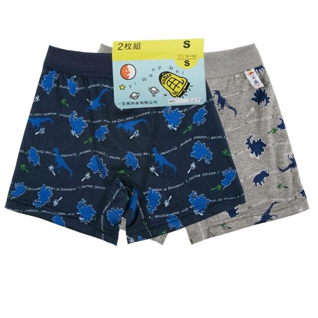 【LOVIN BABY一王美】台灣製舒適恐龍全印OP男童平口褲-6件(隨機取色)