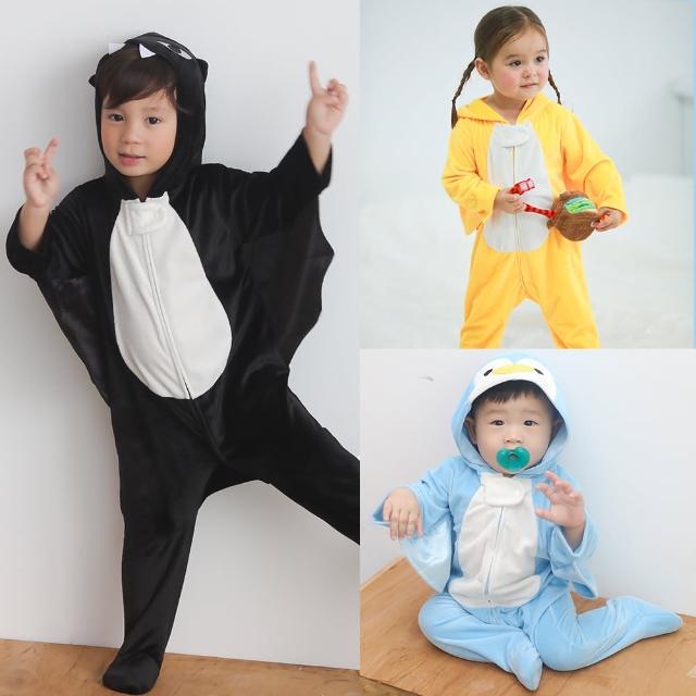 【baby童衣】水晶絨動物造型連身衣 60148(共3色)