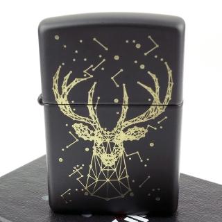 【Zippo】美系~Deer Design-雄鹿星座圖案設計打火機