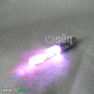 【Osun】精鑽高亮度彩虹LED 腳踏車吹嘴燈 二入(CE-136)