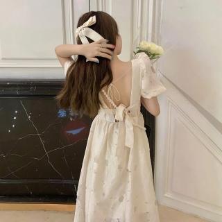 【BBHONEY】法式公主碎花初戀露背仙女蓬蓬袖洋裝(網美熱搜款)