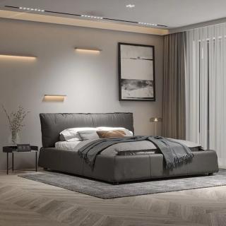 【橙家居·家具】/預購/極簡軟包床架六尺 AOZ-M9003(售完採預購 床架 主臥床 雙人床 造型床架)