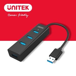 【UNITEK】4PORT高速USB3.1HUB集線器Y-3089BK-30(HUB)