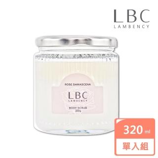 【LBC】Lambency水漾玫瑰柔嫩身體角質磨砂膏320ml(去角質 修復肌膚 細緻保濕)