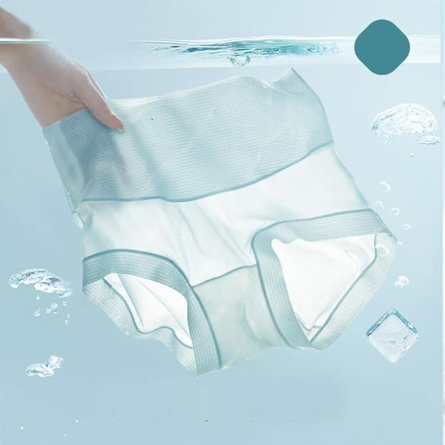 【PinLe 拼樂】5件組 超薄透氣高腰收腹夏季內褲 純棉褲襠(顏色隨機)