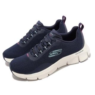 【SKECHERS】休閒鞋 Flex Comfort 女鞋 深藍 健走鞋 輕量 避震 運動鞋(149886NVPR)