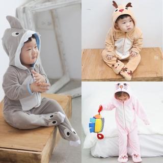 【baby童衣】水晶絨動物造型連身服 64004(共3色)