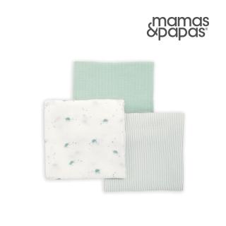 【Mamas & Papas】Muslin紗布巾3入組-海龜向海歸(90x90cm)