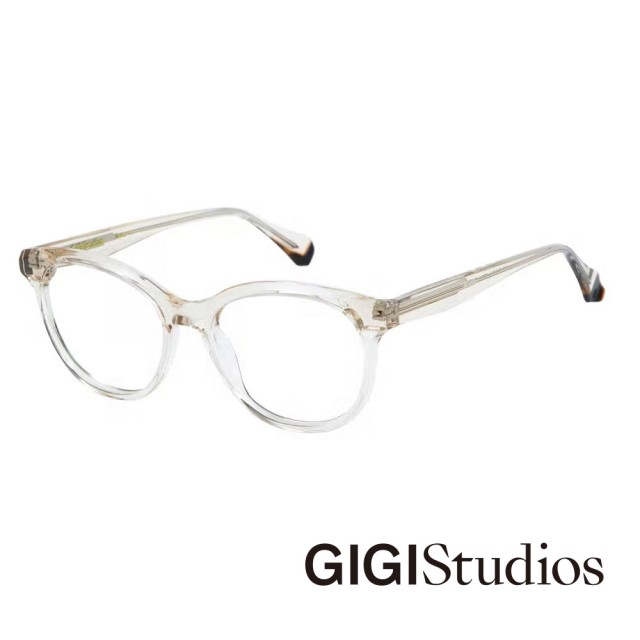 【GIGI Studios】復古圓潤光學眼鏡(透明 - ANNIE-6764/6)