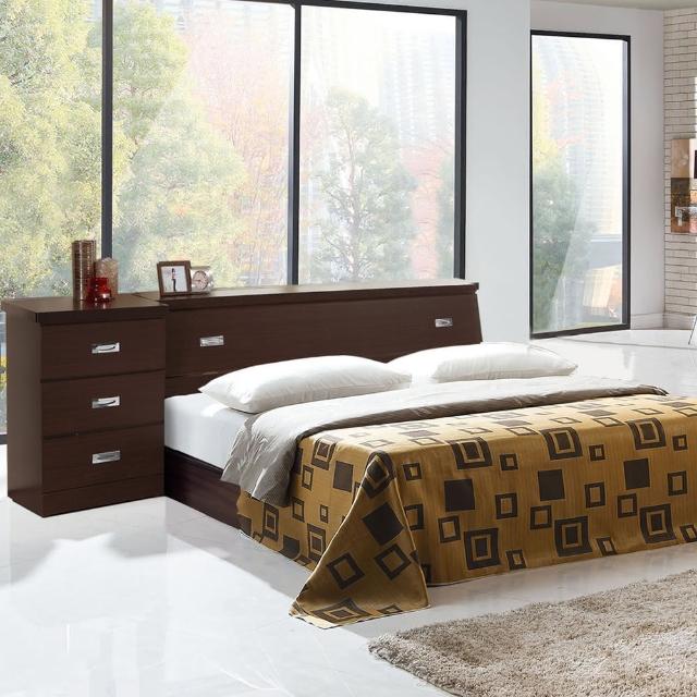 【樂和居】雅典二件式3.5尺單人房間組2色可選(床頭+床底)