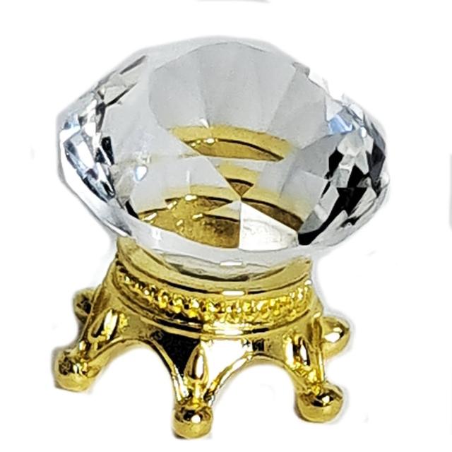 【十方佛教文物】水晶鑽石2公分&王冠座(大悲咒 加持108遍)